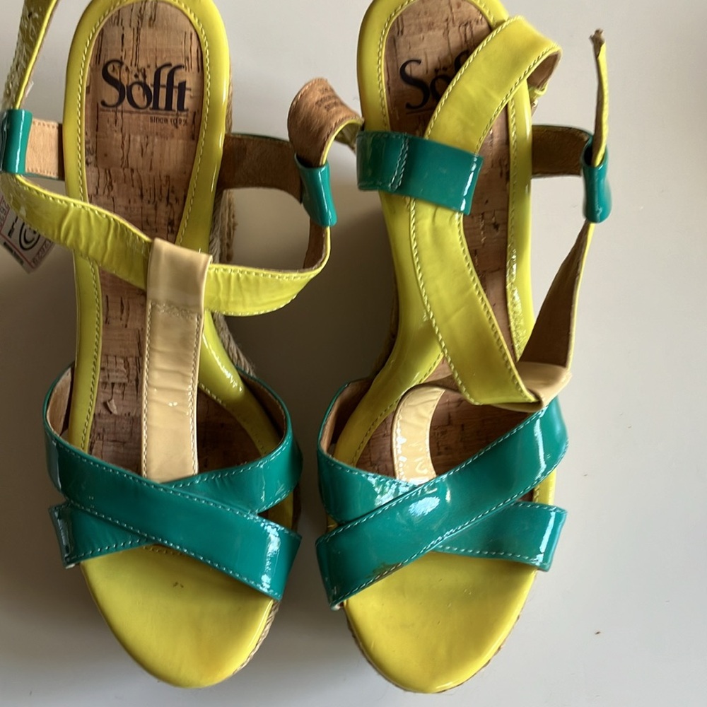 Beautiful patent leather shoes by Sofft.  9M